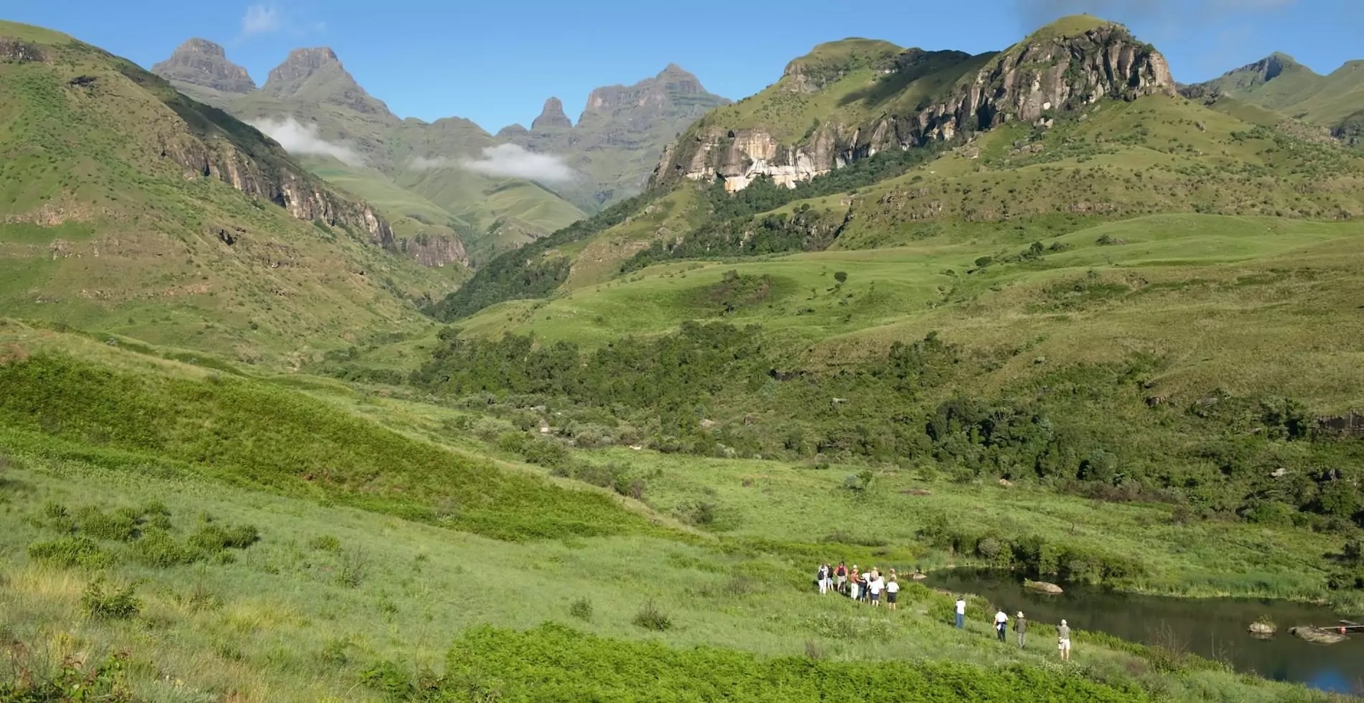 Randonnée dans les montagnes Drakensberg