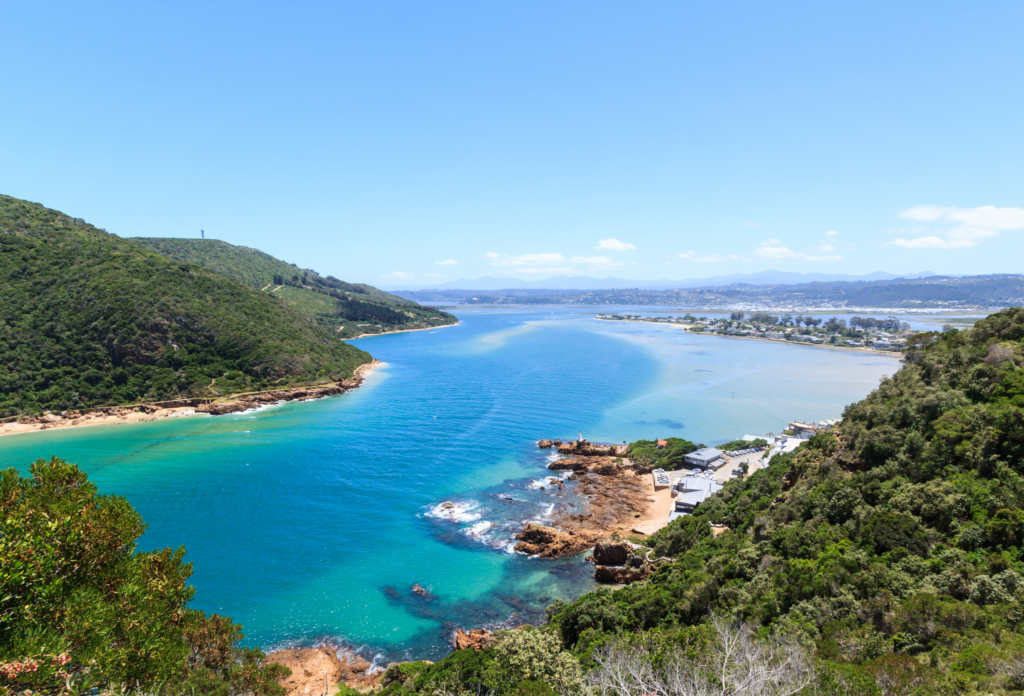 Vue sur la lagune de Knysna Route des Jardins