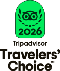 Tripadvisor TC Badge + Travelers’ Choice Center Aligned Black - L logo