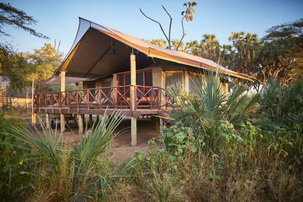 IM_KE_SAM_ Tente de safari de luxe surélevée au camp Elephant Bedroom